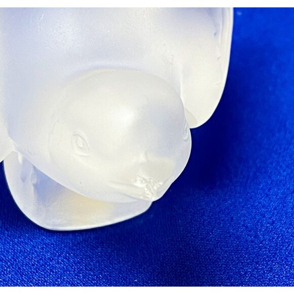 Estate Lalique Frosted Crystal Bird Paperweight! - Damaged! 121 - Picture 10 of 12
